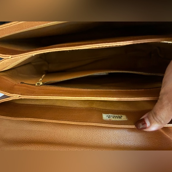 MCM Vintage Gold Hardware Leather Tote Bag - Picture 7 of 11